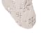 Glitzhome® 21" White Plush Snowflake Stocking, Set Of 2